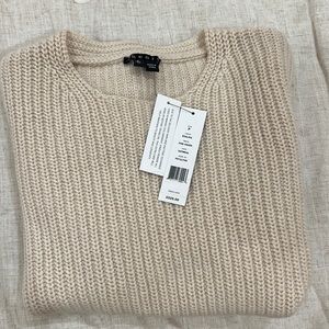 Theory short sleeve wool blend sweater